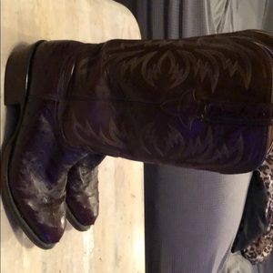 Lucchese ostrich skin boots